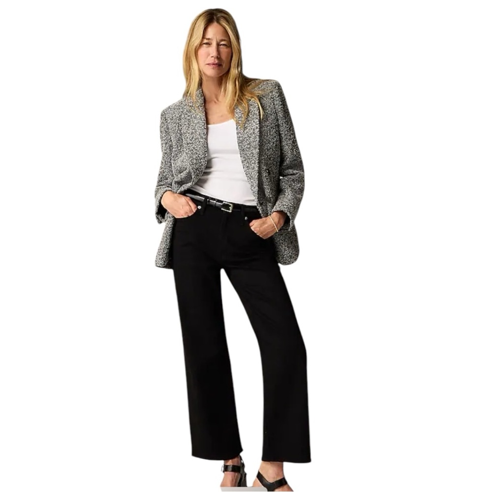 J Crew Slim Wide Jeans Womens Size 27 Black